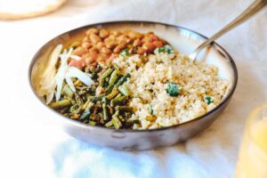 Healthy quinoa meal